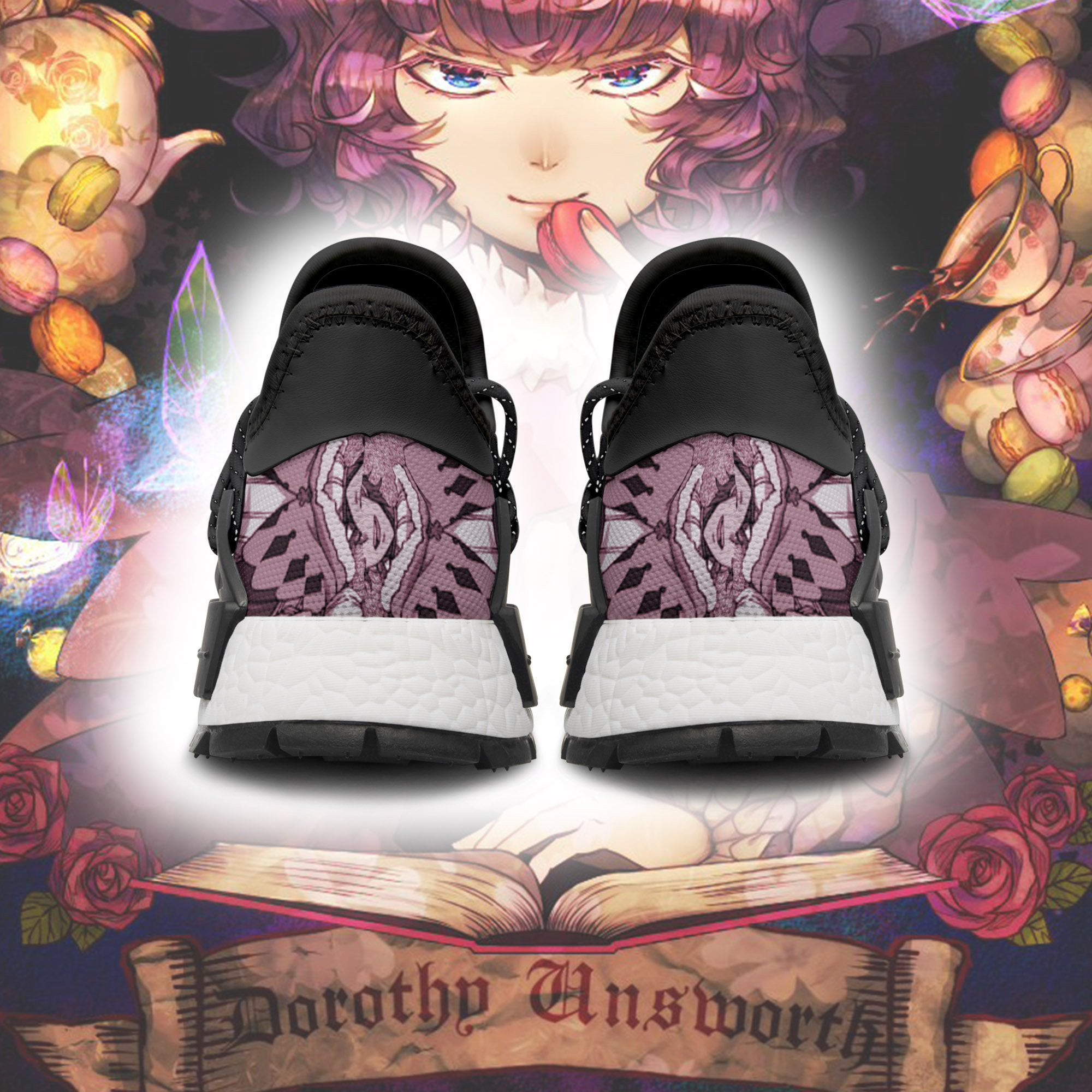 Coral Peacock Shoes Magic Knight Black Clover Anime Sneakers, NMD Shoes