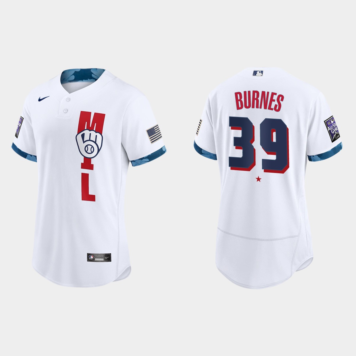 Corbin Burnes Milwaukee Brewers 2021 MLB All-Star Game Jersey - White