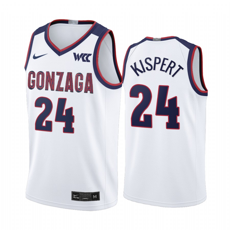 Corey Kispert Gonzaga Bulldogs White Jersey College Wizards 2021 Draft