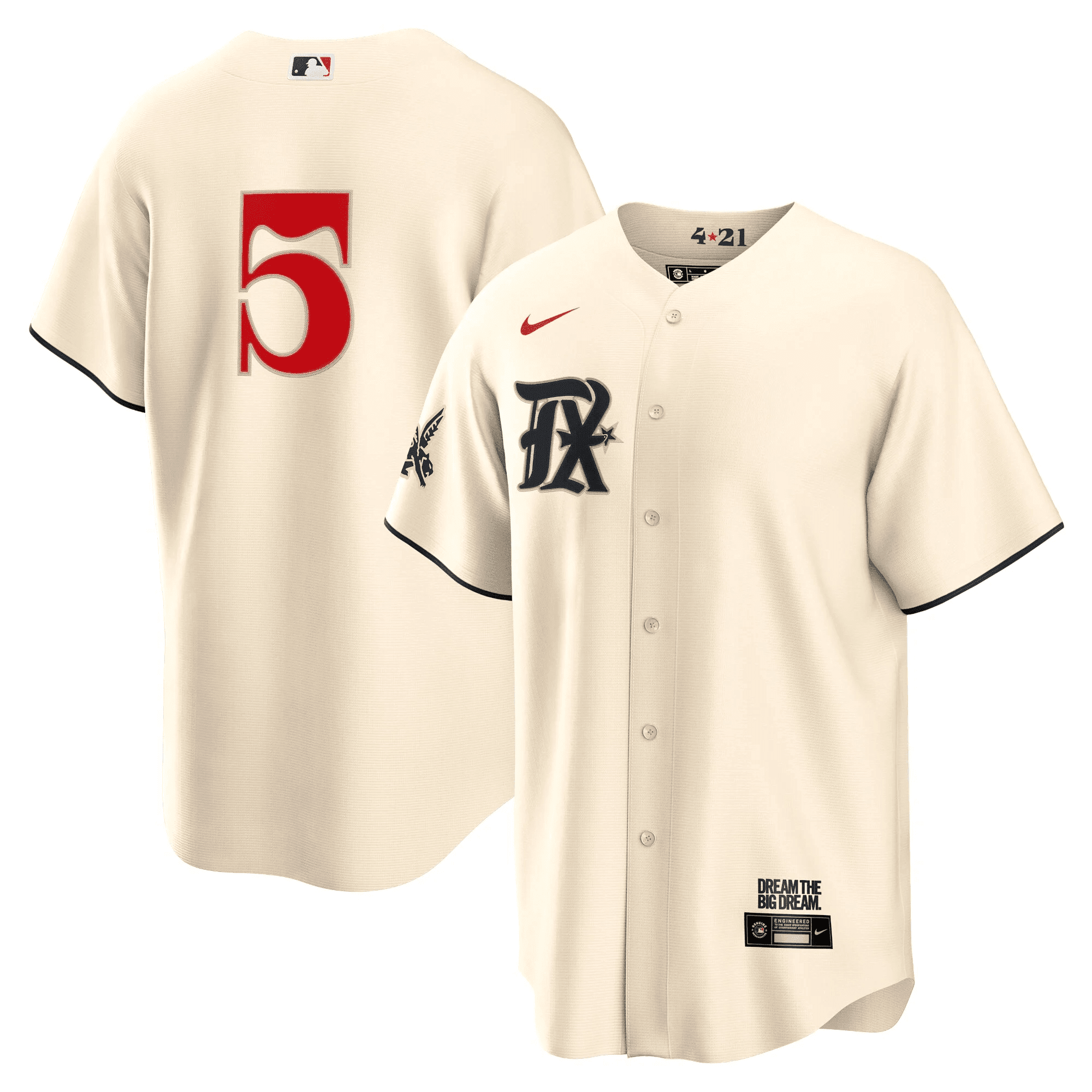 Corey Seager Men's Texas Rangers 2023 City Connect Collection Cool Cream Jersey - All Stitched