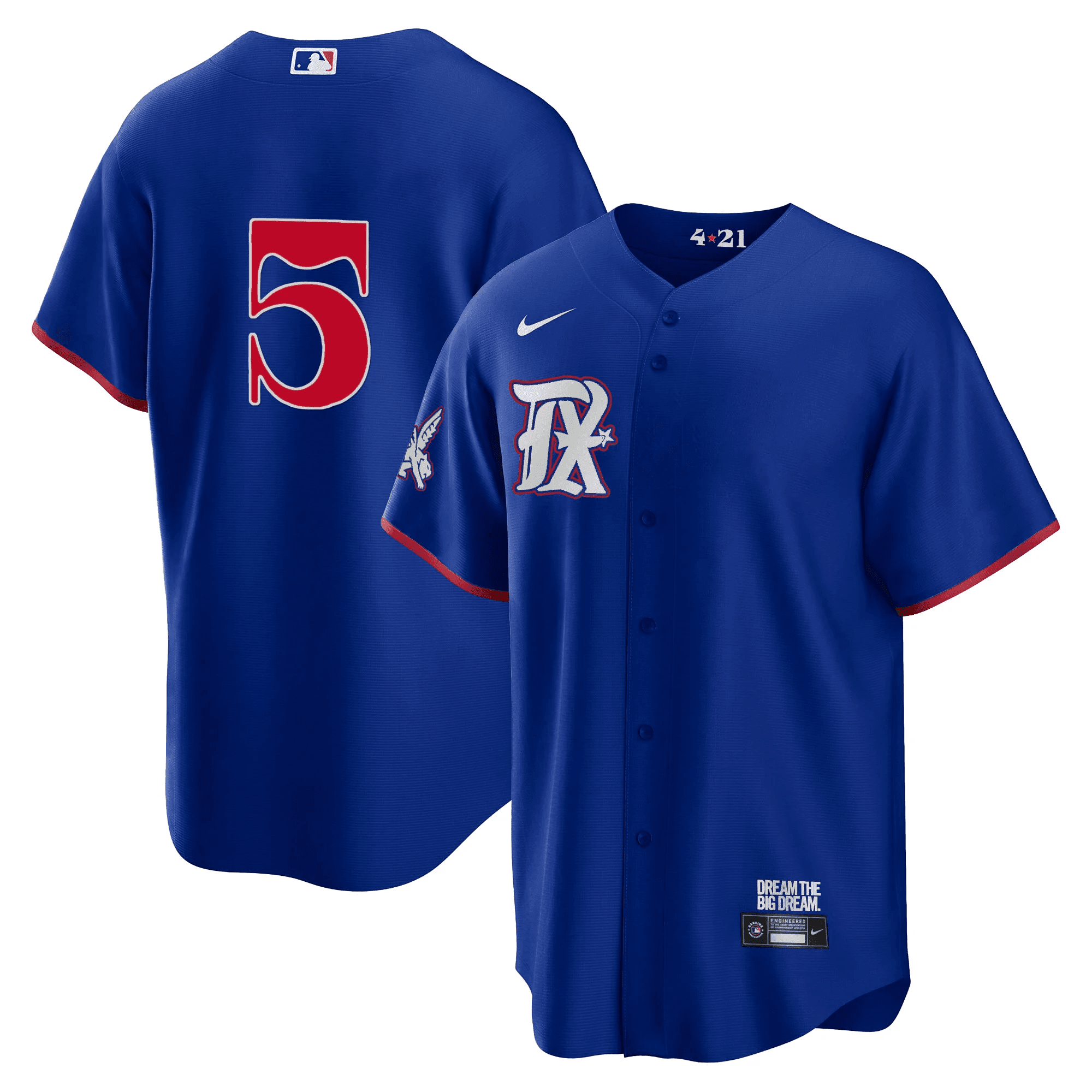 Corey Seager Men's Texas Rangers 2023 City Connect Collection Cool Royal Jersey - All Stitched