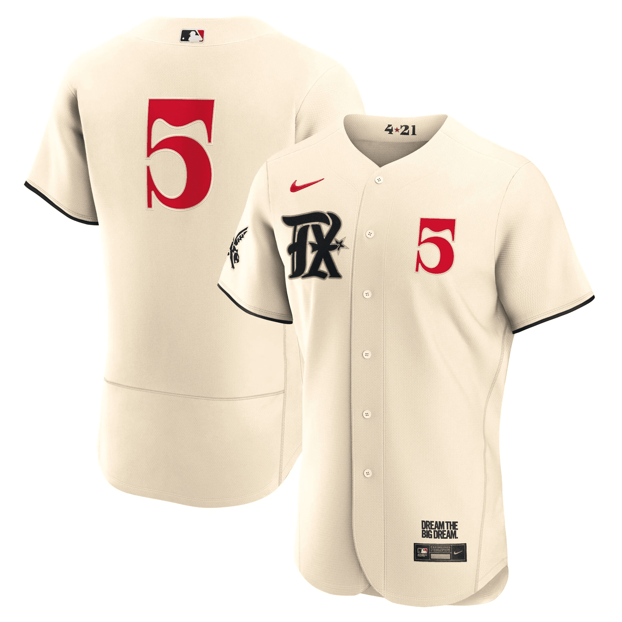 Corey Seager Men's Texas Rangers 2023 City Connect Collection Flex Cream Jersey - All Stitched