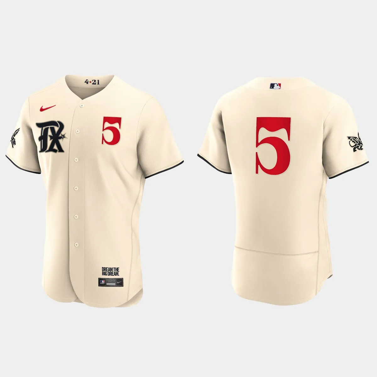 Corey Seager Texas Rangers 2023 City Connect Jersey – Cream