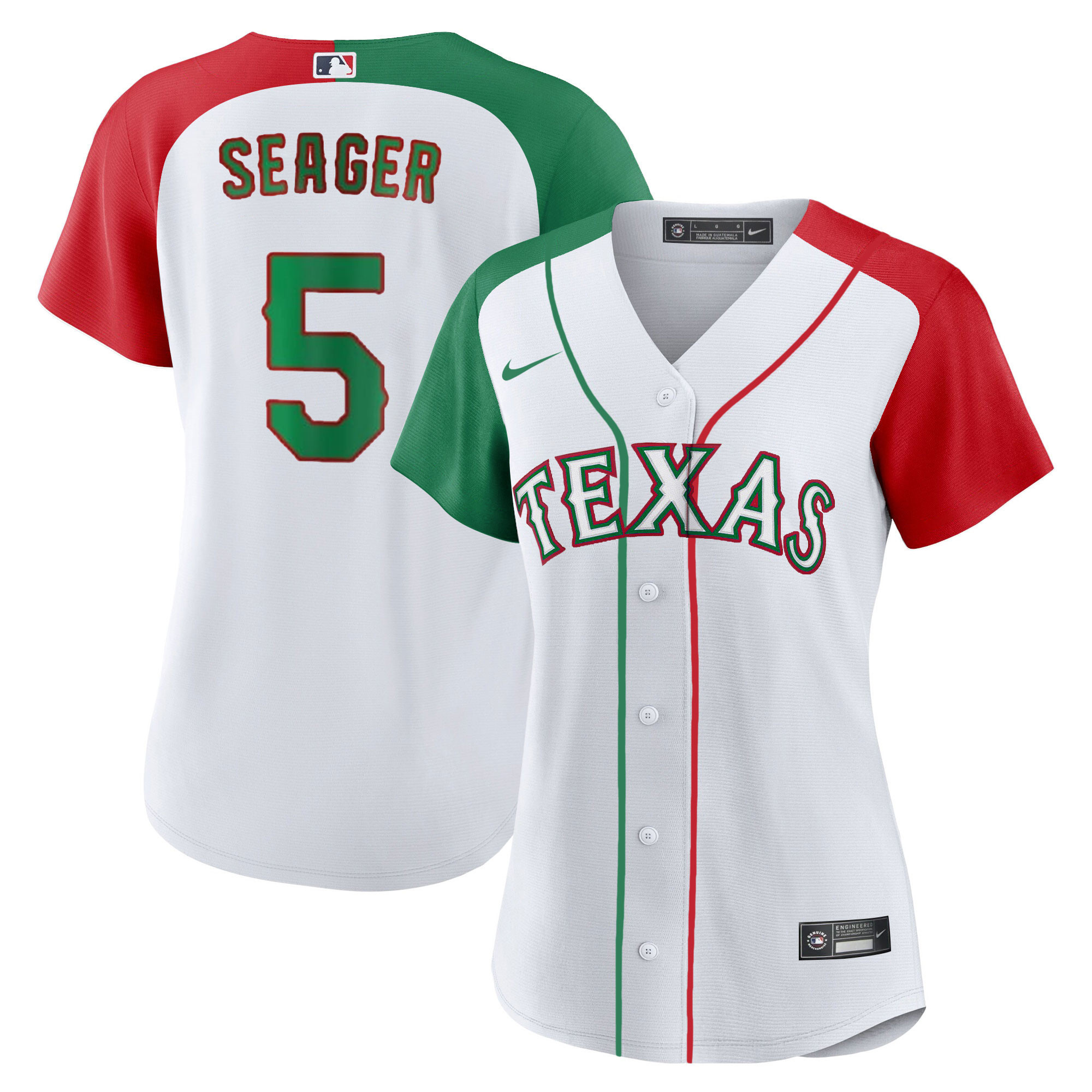 Corey Seager Women's Texas Rangers Mexican Alternate Jersey - All Stitched