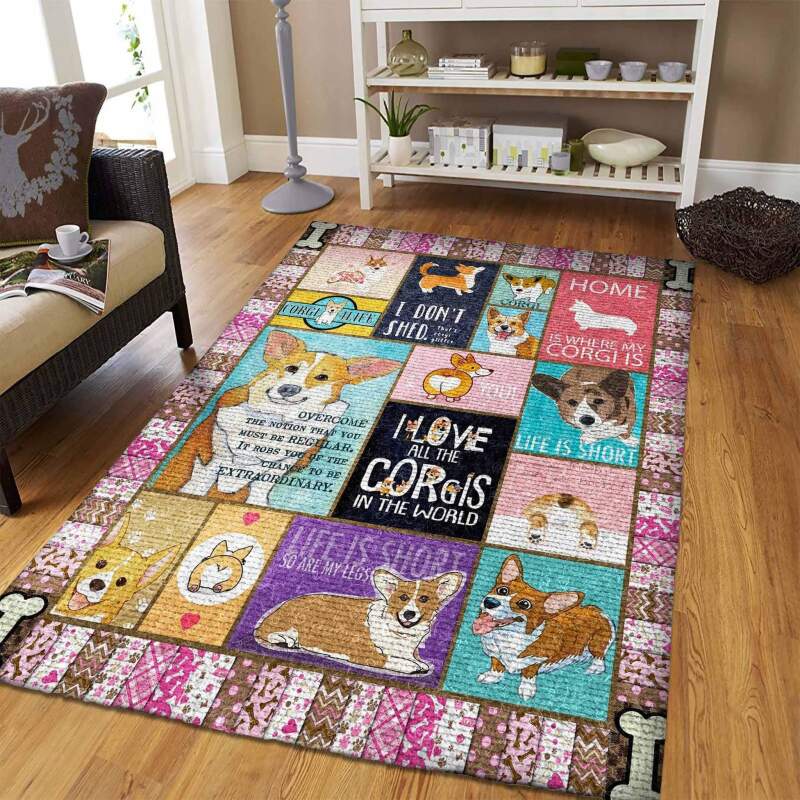 Corgi 4life Limited Edition Rectangle Rug
