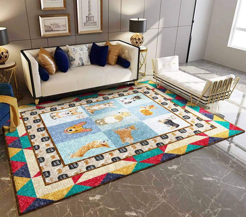 Corgi Dog Limited Edition Rectangle Rug