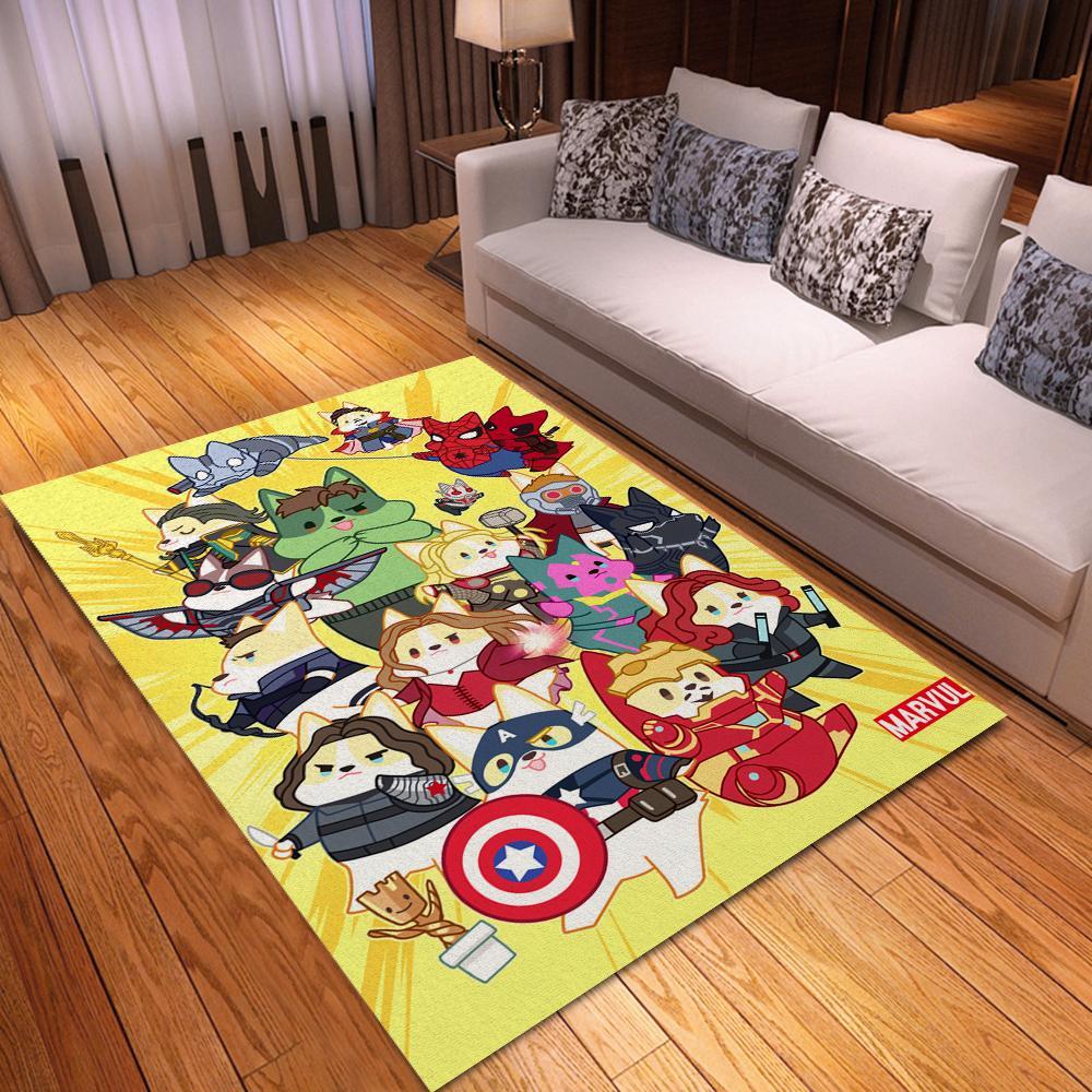 Corgi Marvel Area Limited Edition Rectangle Rug