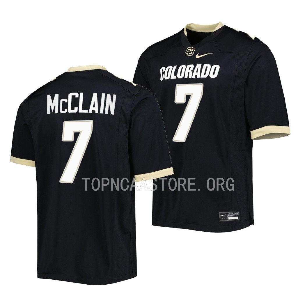 Cormani McClain Colorado Buffaloes Untouchable #7 Jersey Men's Black 2023 5-star Uniform