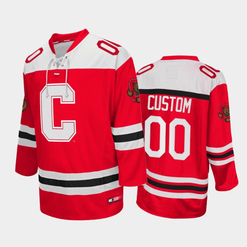 Cornell Big Red Custom #00 College Red Jersey