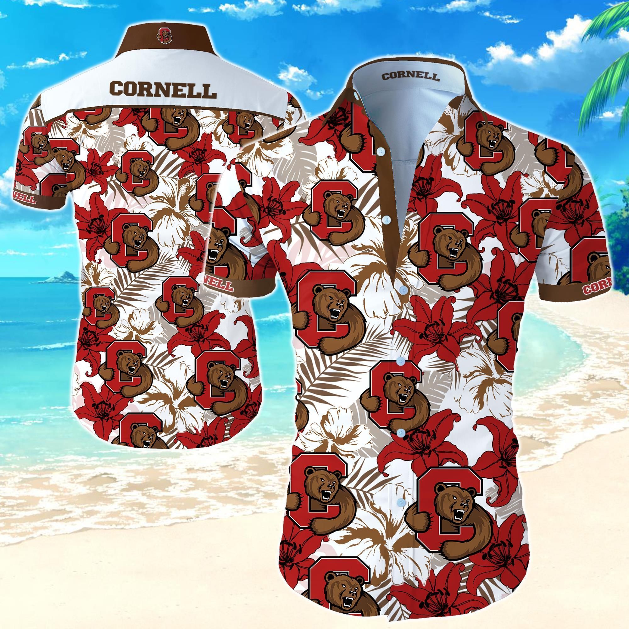 Cornell Big Red Hawaiian Shirt