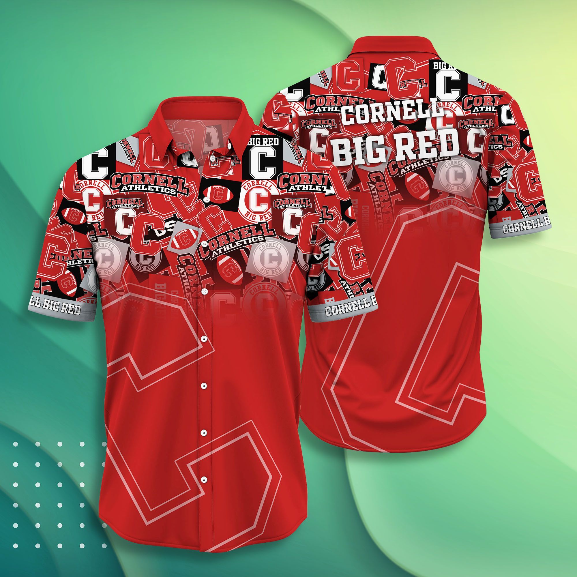Cornell Big Red NCAA -Hawaii Shirt Style Hot Trending Summer-Hawaiian NACC