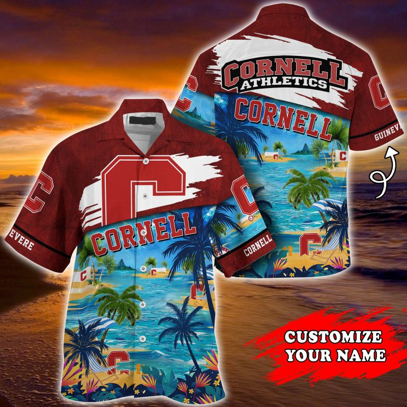 Cornell Big Red NCAA Customized Summer Hawaiian Shirt