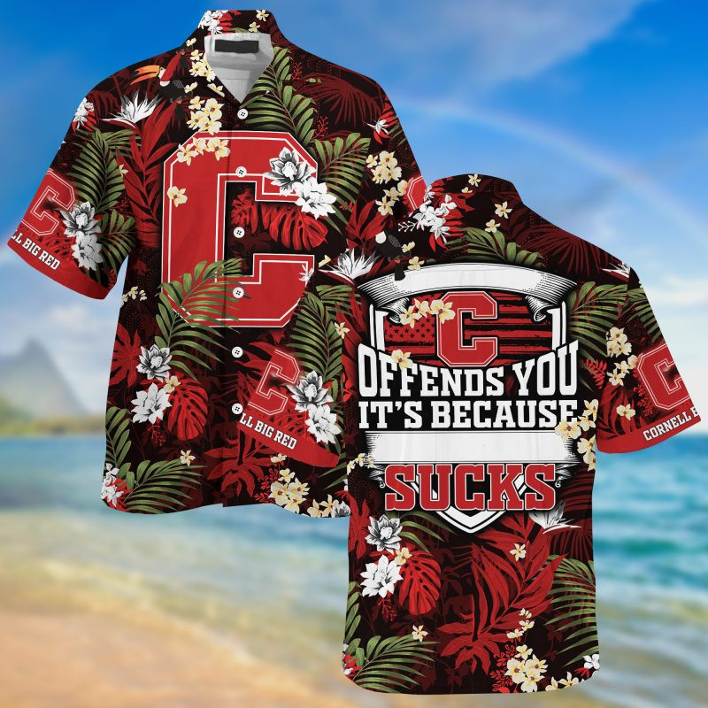 Cornell Big Red NCAA Summer – Hawaii Shirt For This Season – Gift For Sport Lovers With Tropical Patterns