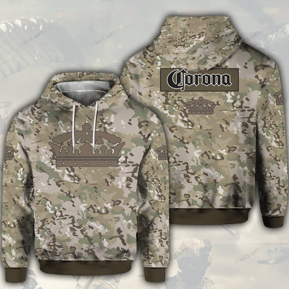 Corona Extra Camouflage 3D Hoodie Gift For Fans