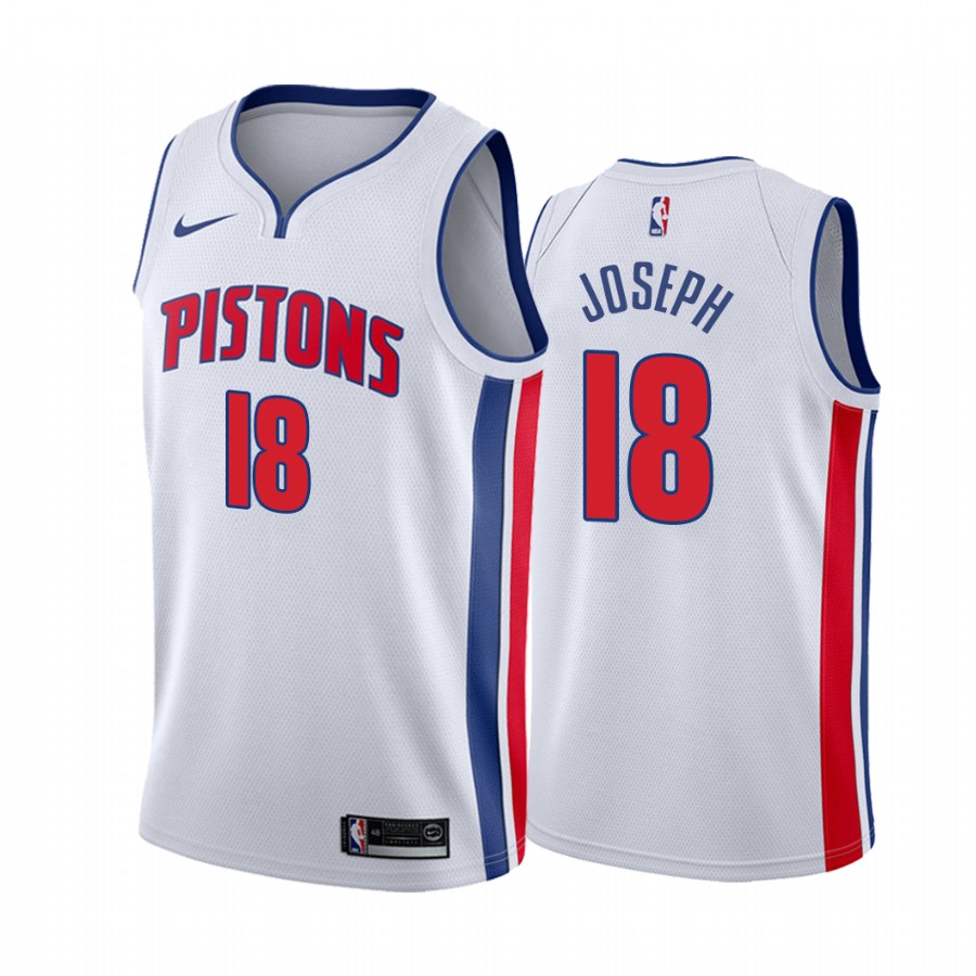 Cory Joseph Detroit Pistons 2021 Classic Edition White #18 Jersey