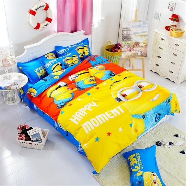 Cotton Cartoon Printing 3D Customized Duvet Cover Bedding Set