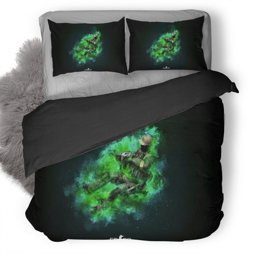 Counter Strike Global Offensive 19 3D Customized Duvet Cover Bedding Set