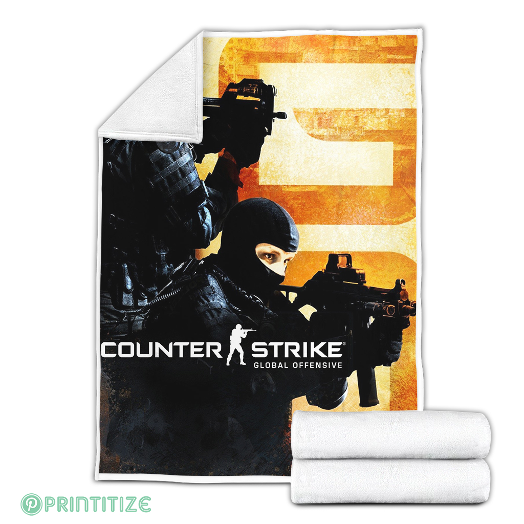 Counter Strike Go Cover Fleece Blanket