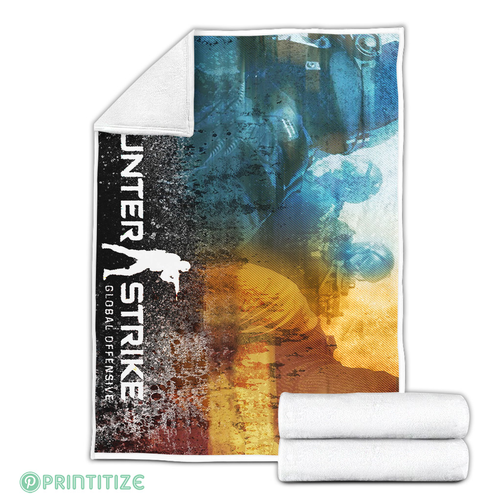 Counter Strike Player Fleece Blanket