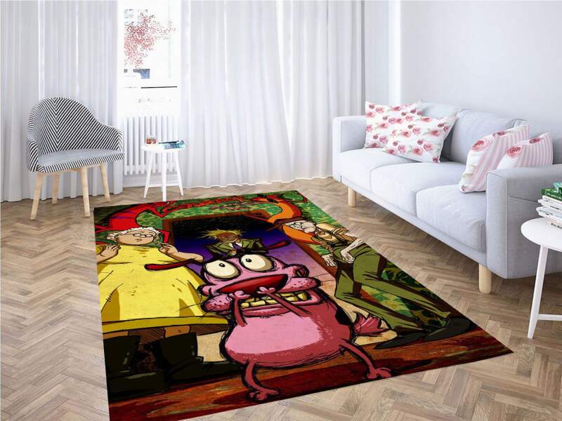 Courage The Cowardly Dog Socks Carpet Rectangle Rug