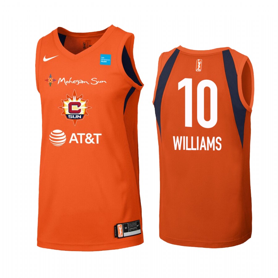 Courtney Williams Connecticut Sun WNBA Primary Women's Orange Jersey