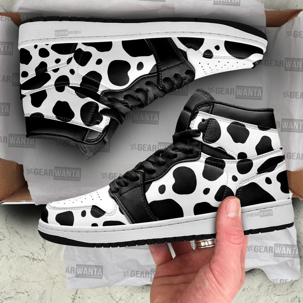 Cow Diary Skin J1 Sneakers, Air Jordan Hightop
