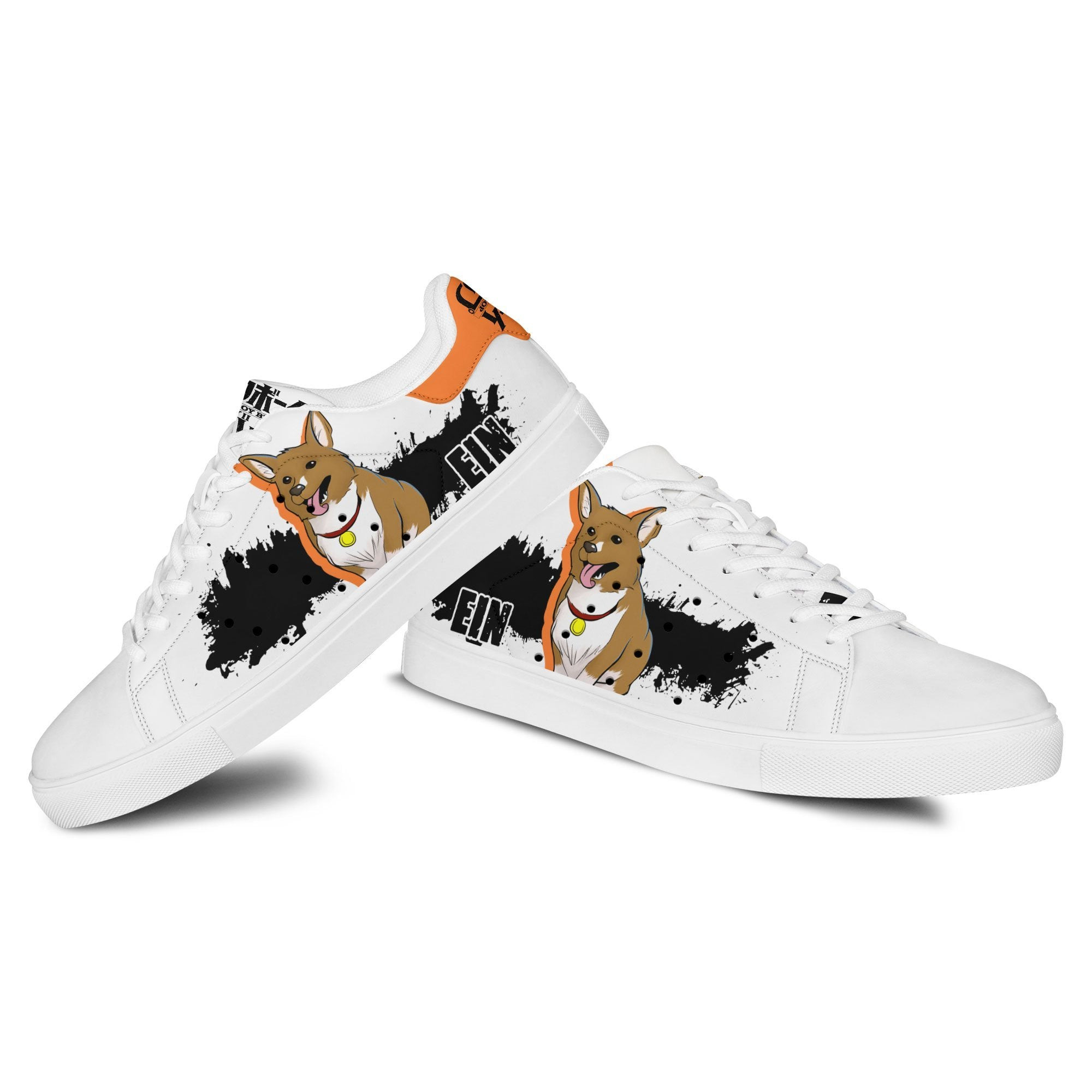 Cowboy Bebop Ein Skate Sneakers Custom Cowboy Bebop Anime Shoes