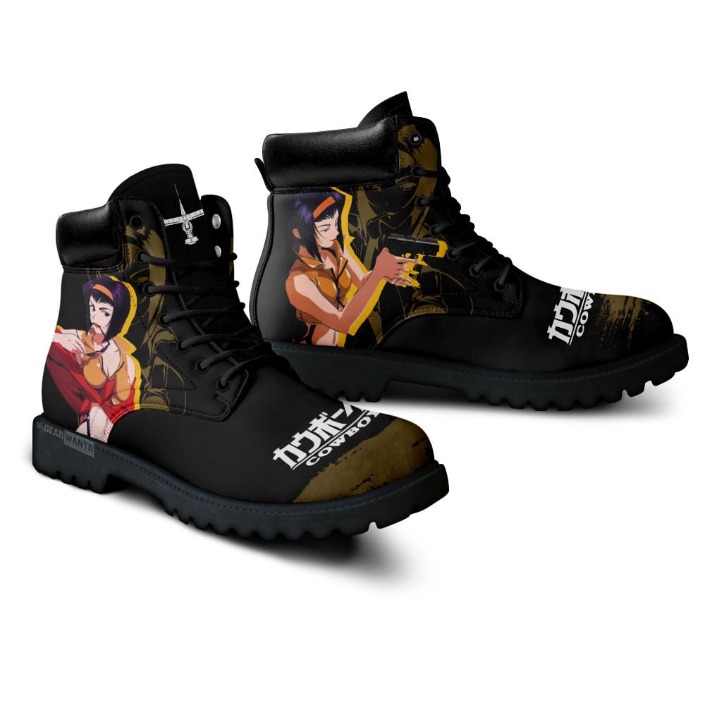 Cowboy Bebop Faye Valentine Boots Anime Custom Shoes