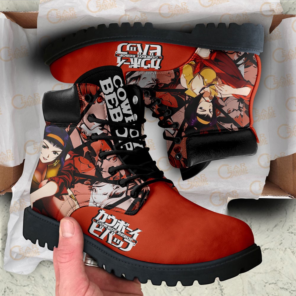 Cowboy Bebop Faye Valentine Boots Anime Custom Shoes