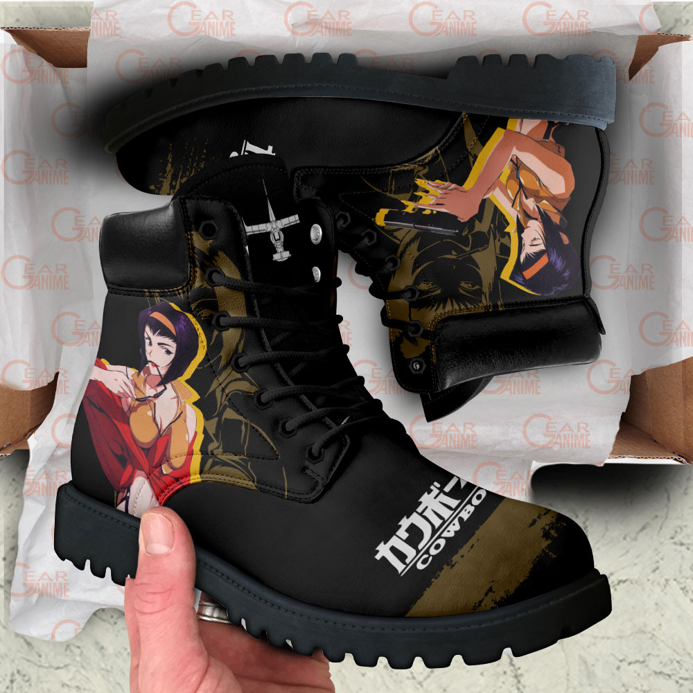 Cowboy Bebop Faye Valentine Boots Anime Custom Shoes
