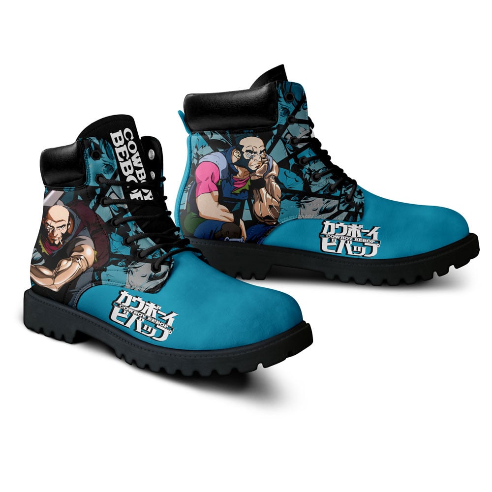Cowboy Bebop Jet Black Boots Anime Custom Shoes