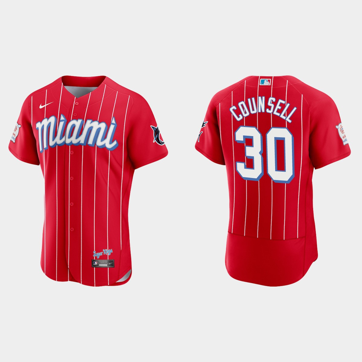 Craig Counsell Miami Marlins 2021 City Connect Jersey – Red