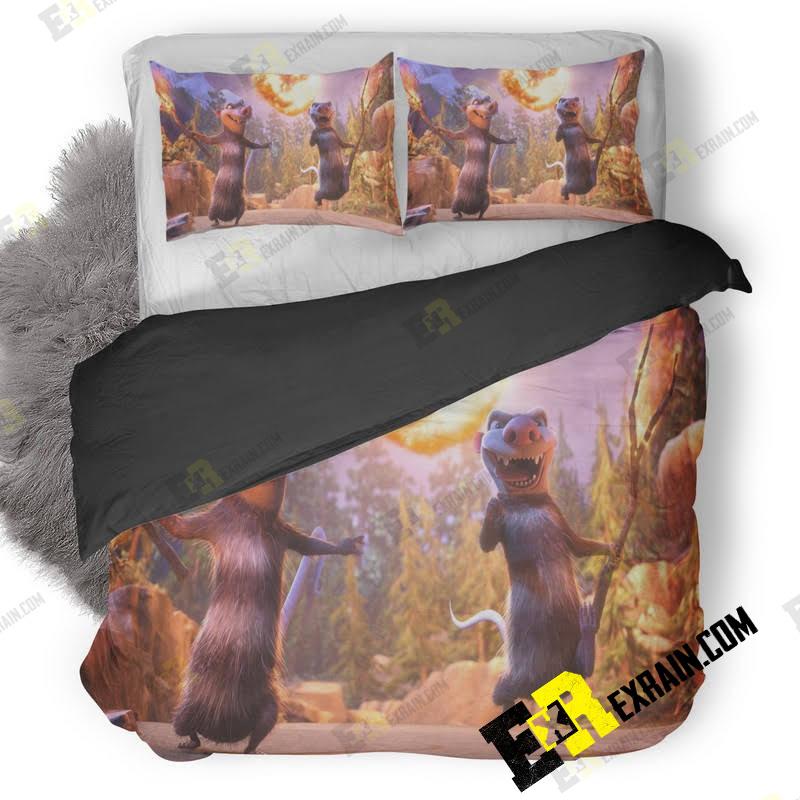 Crash And Eddie Ice Age Collision Course Wide 3D Customized Duvet Cover Bedding Set