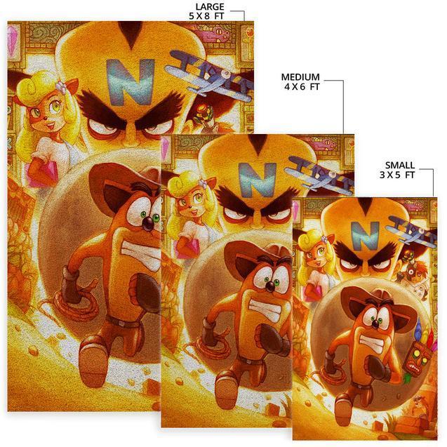 Crash Bandicoot Rectangle Rug