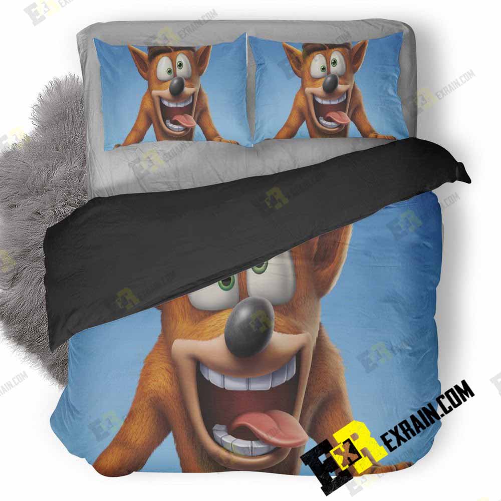 Crash Bandicoot Sane Trilogy Fs 3D Customized Duvet Cover Bedding Set