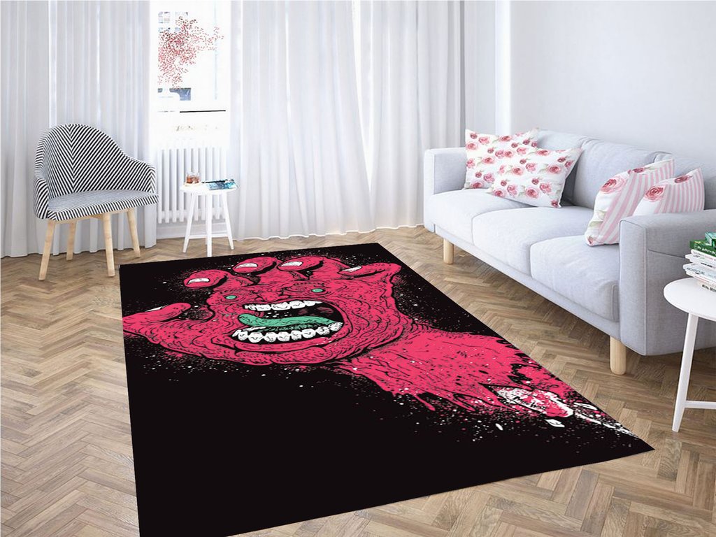 Crazy Hand Wallpaper Living Room Modern Carpet Rectangle Rug