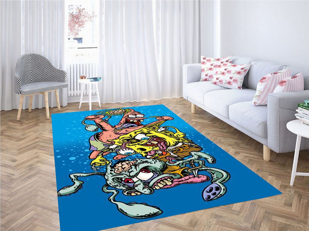 Crazy Sponge Living Room Modern Carpet Rectangle Rug