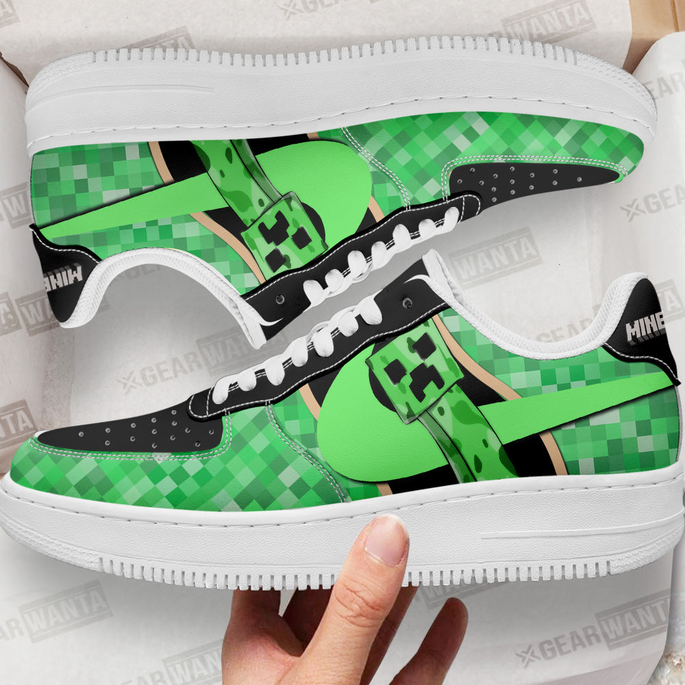 Creeper Minecraft Custom Air Sneakers