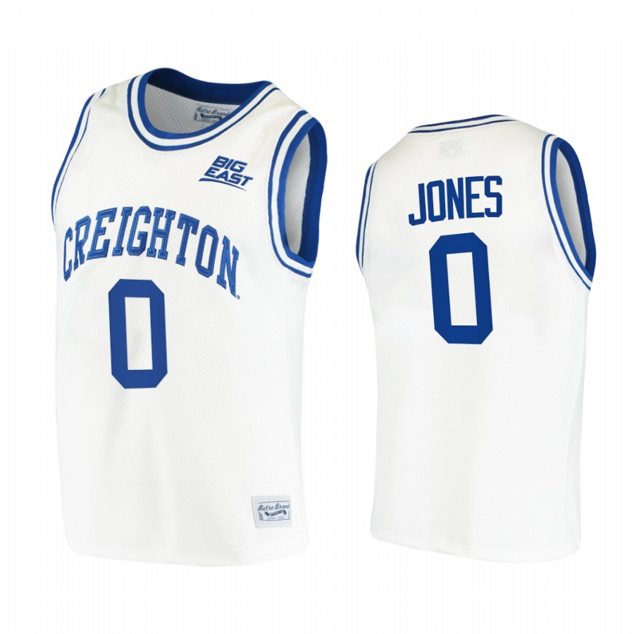Creighton Bluejays Antwann Jones Jersey 2021 Retro White College