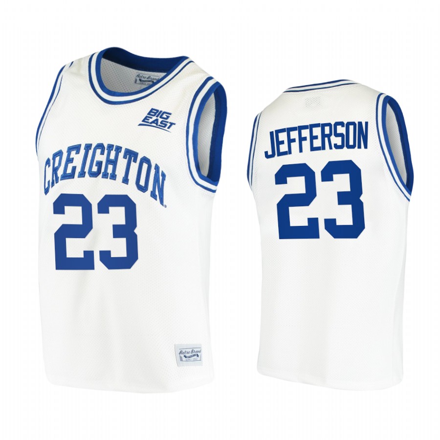 Creighton Bluejays Damien Jefferson Jersey 2021 Retro White College