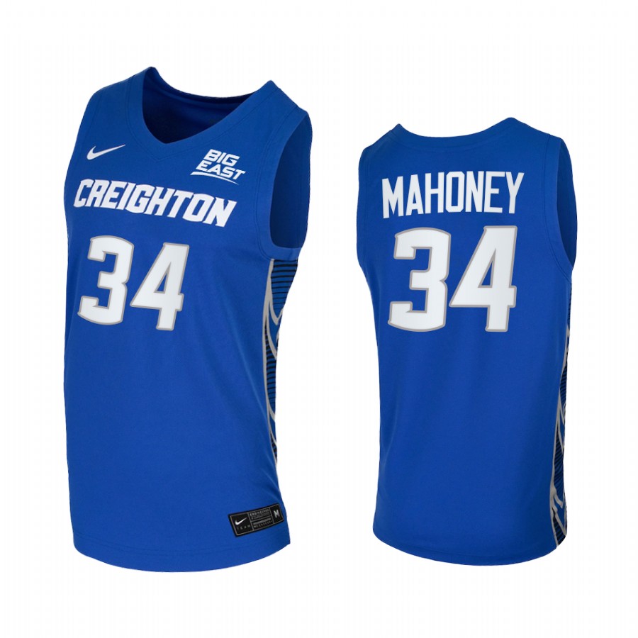 Creighton Bluejays Denzel Mahoney Jersey 2021 Blue College
