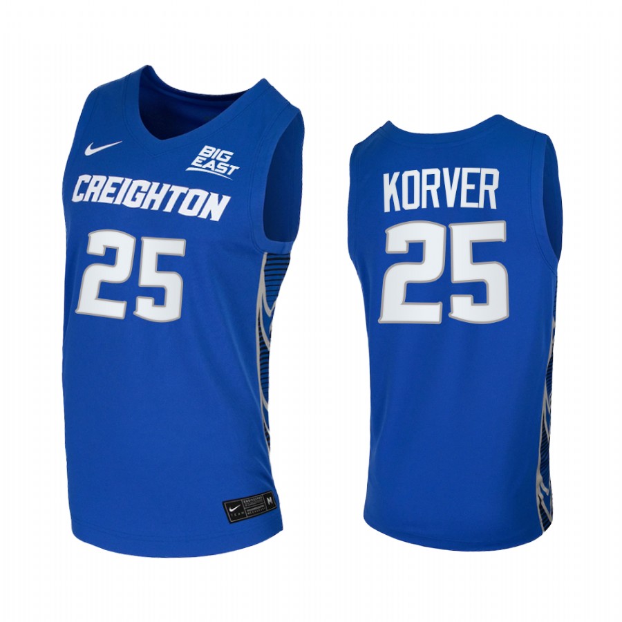 Creighton Bluejays Kyle Korver Jersey 2021 Blue Alumni Player