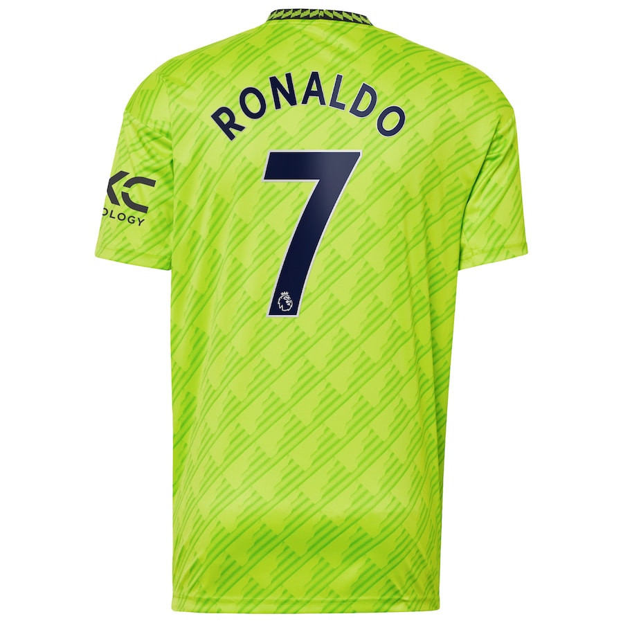 Cristiano Ronaldo 7 Manchester United 2022/23 Third Player Men Soccer Jersey – Neon Green