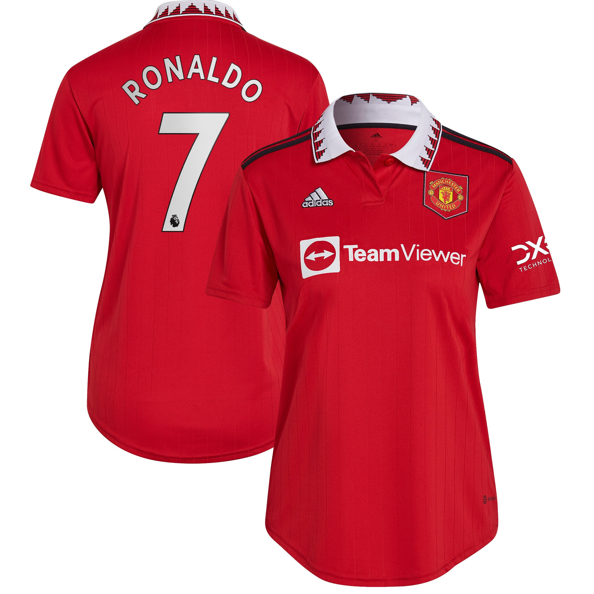 Cristiano Ronaldo 7 Manchester United Women 2022/23 Home Soccer Jersey – Red