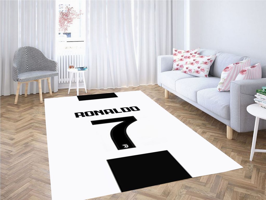 Cristiano Ronaldo Juve Wallpaper Living Room Modern Carpet Rectangle Rug