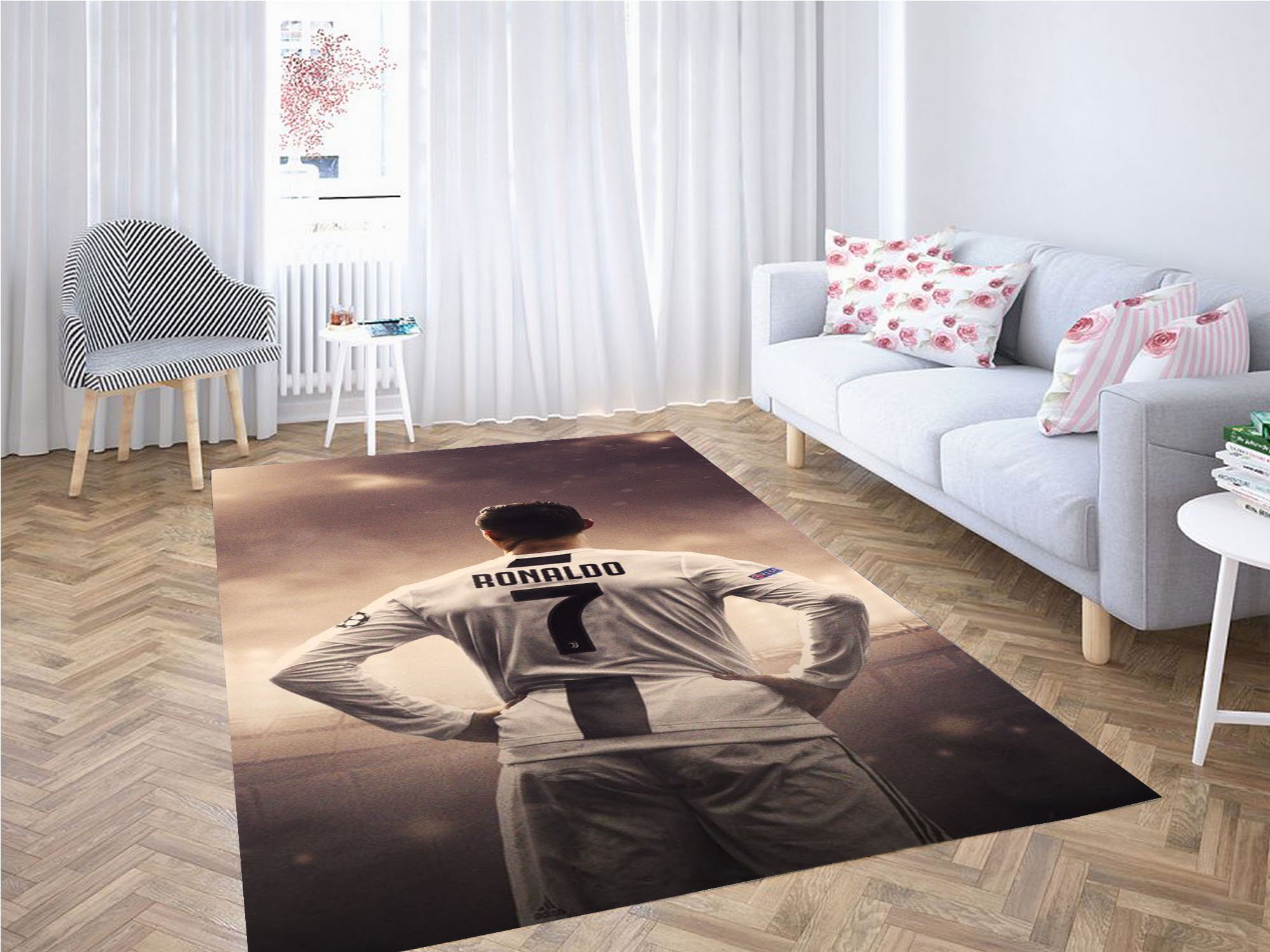 Cristiano Ronaldo Wallpaper Juventus Carpet Rectangle Rug
