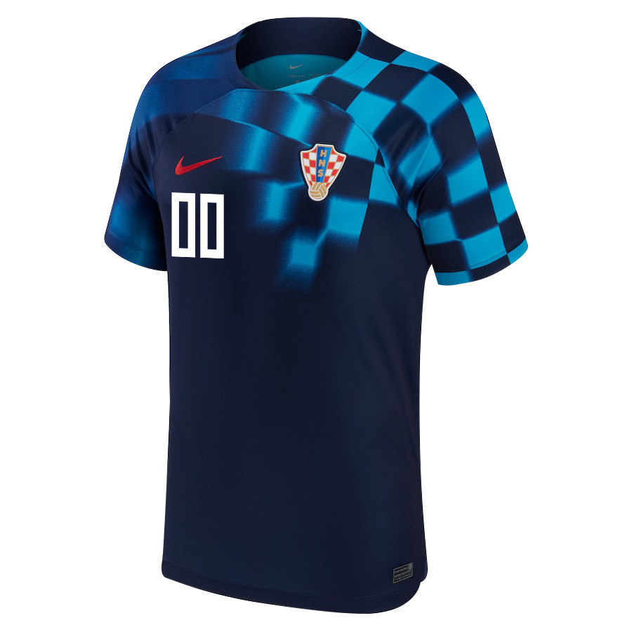 Croatia National Team 2022-23 Qatar World Cup Custom 00 – Away Men Soccer Jersey