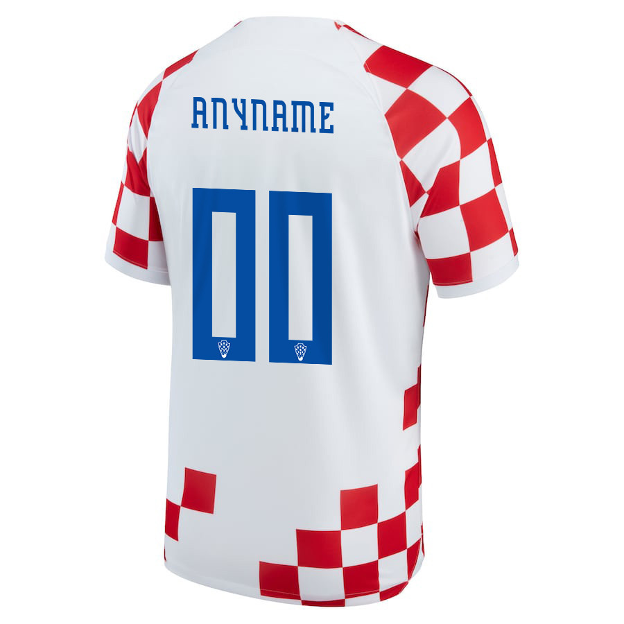 Croatia National Team 2022-23 Qatar World Cup Custom 00 Home Soccer Jersey –