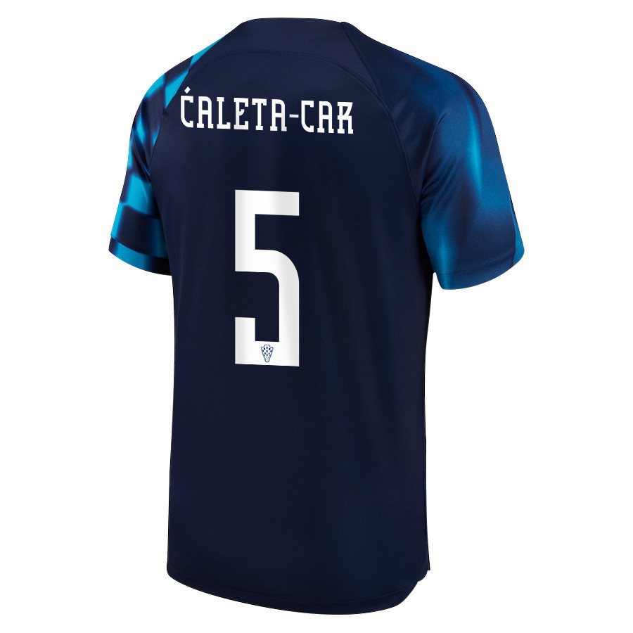 Croatia National Team 2022-23 Qatar World Cup Duje Caleta-Car 5 – Away Men Soccer Jersey