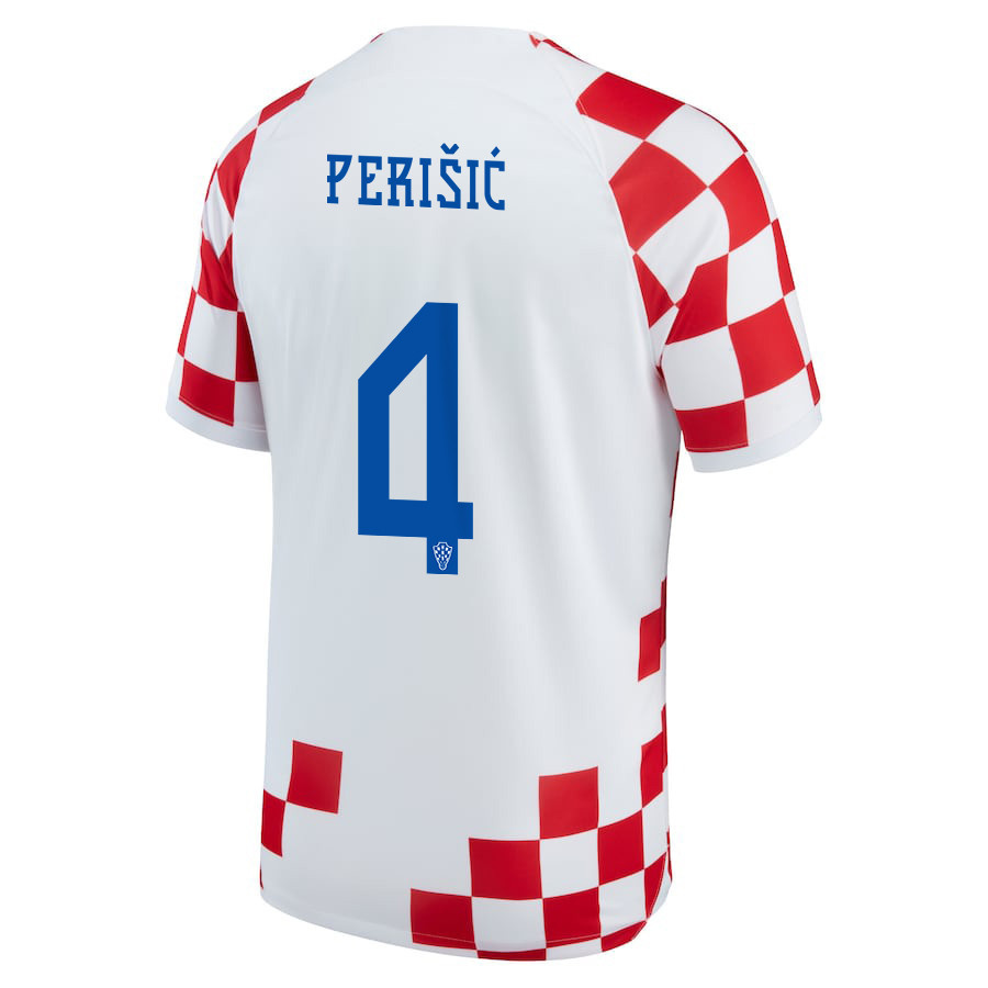 Croatia National Team 2022-23 Qatar World Cup Ivan Perisic 4 Home Soccer Jersey –